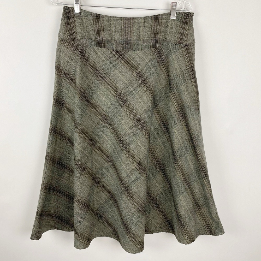 New York Clothing Company‎ Rayon Blend Tweed Midi Full Skirt Women Size 10